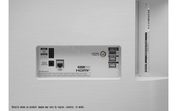 LG OLED48C1 Blanc - Connectiques