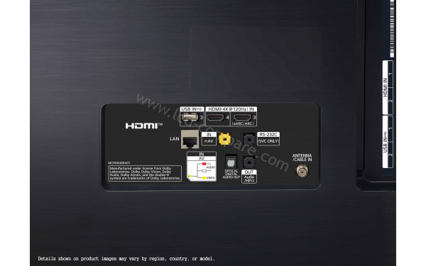 LG OLED55BX6LB.API - Connectiques