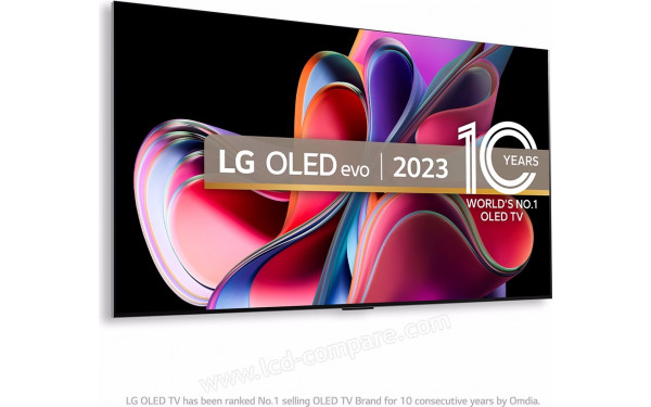 LG OLED55G33 - Vue 3/4 gauche