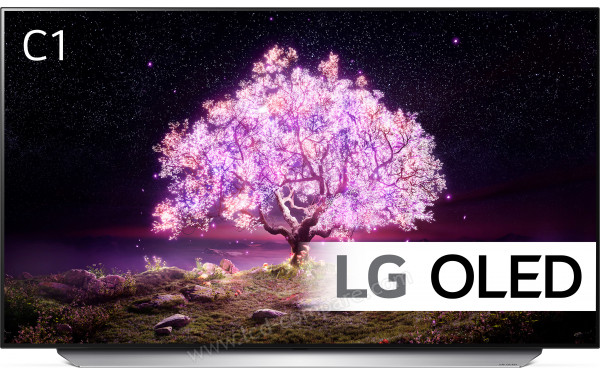 LG OLED65C1 Blanc - Vue de face