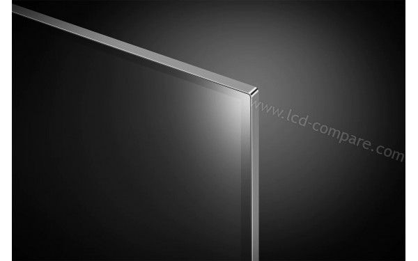 LG OLED65C2 Blanc - Zoom sur le coin sup&eacute;rieur droit