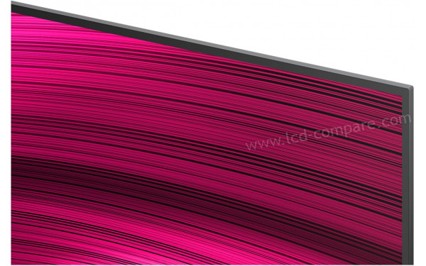 LG OLED65C59LB - Zoom sur le coin sup&eacute;rieur droit