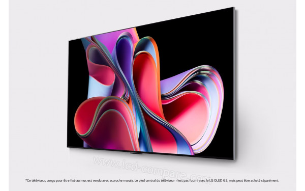 LG OLED65G3 - Vue 3/4 droite