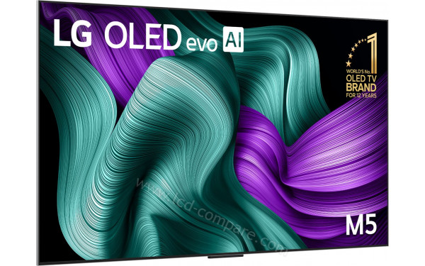 LG OLED65M5 - Vue 3/4 gauche