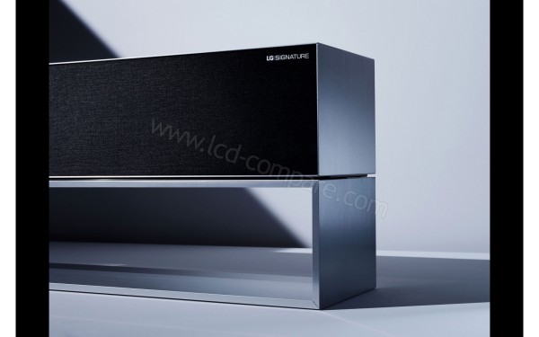 LG OLED65R9 - Enrouleur sur meuble