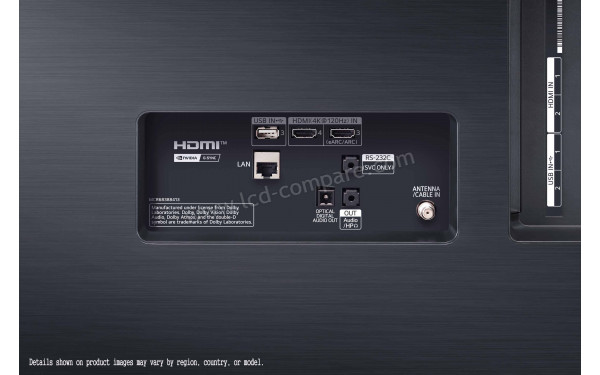 LG OLED77B19LA - Connectiques