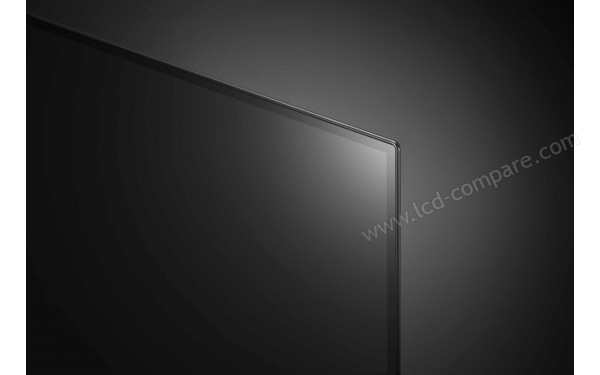 LG OLED77C1 Blanc - Zoom sur le coin sup&eacute;rieur droit