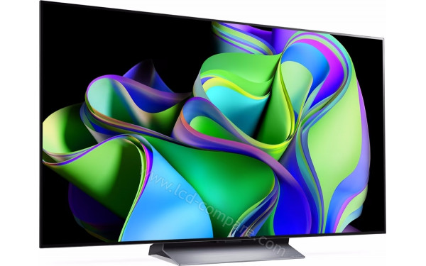 LG OLED77C34LA - Vue 3/4 gauche