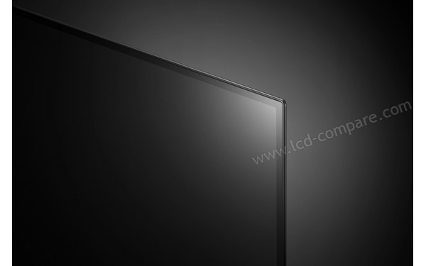 LG OLED77CS9LA - Zoom sur le coin sup&eacute;rieur droit