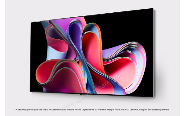 LG OLED77G3 - Vue 3/4 droite