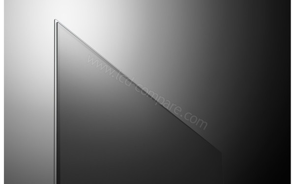 LG OLED77G7V - Zoom sur le coin sup&eacute;rieur gauche