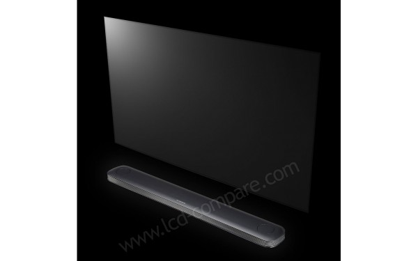 LG OLED77W9 - Vue 3/4 droite par le dessus