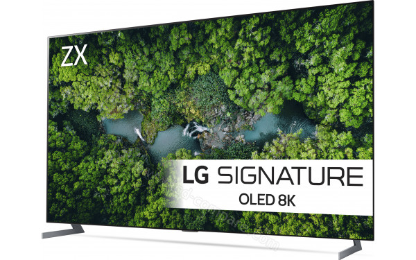 LG OLED77ZX - Vue 3/4 droite