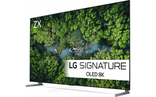 LG OLED77ZX - Vue 3/4 droite