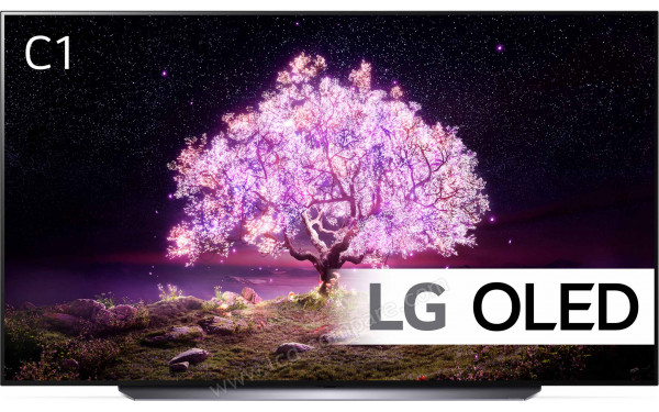 LG OLED83C1 Blanc - Vue de face