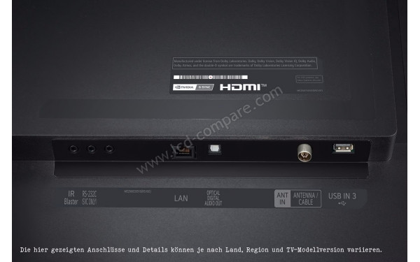 LG OLED88Z3 - Connectiques