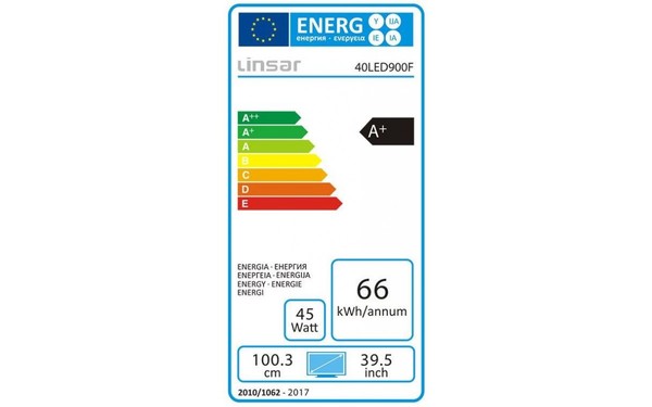 LINSAR 40LED900F - &Eacute;tiquette &eacute;nergie
