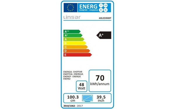 LINSAR 40LED900TFHD - &Eacute;tiquette &eacute;nergie