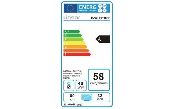 LINSAR P-32LED900F - &Eacute;tiquette &eacute;nergie