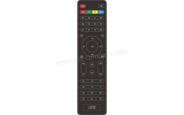 LISTO 24HD-CAC845 - T&eacute;l&eacute;commande