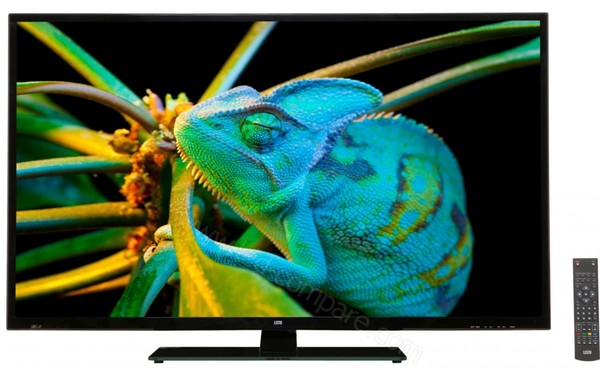 LISTO 48DLEDUSB-349 - Vue de face avec t&eacute;l&eacute;commande (cr&eacute;dit : Boulanger)