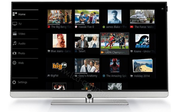 LOEWE Art 55 UHD Argent - Vue de face