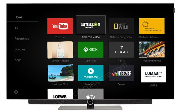 LOEWE bild 3.55 OLED Gris graphite v2 - Vue de face