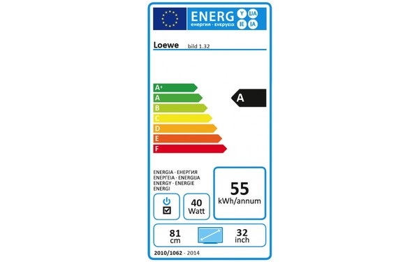 LOEWE bild 1.32 - &Eacute;tiquette &eacute;nergie