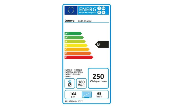 LOEWE bild 5.65 - &Eacute;tiquette &eacute;nergie