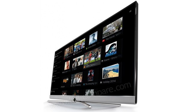 LOEWE Connect 55 UHD Argent - Vue 3/4 droite