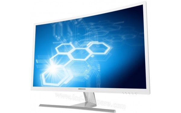 MEDION Akoya X58322 Blanc - Vue 1/2 droite