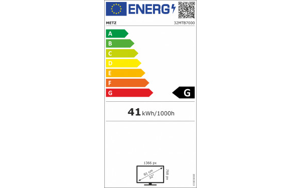 METZ 32MTB7000 - &Eacute;tiquette &eacute;nergie v2