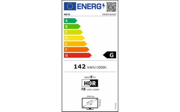 METZ 65MOC9000Z - &Eacute;tiquette &eacute;nergie v2