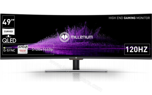 MILLENIUM Display 49 DQHD - Vue de face