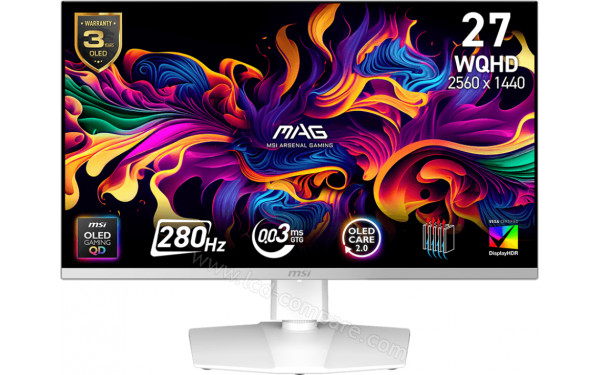 MSI MAG 272QPW QD-OLED X28 - Vue de face