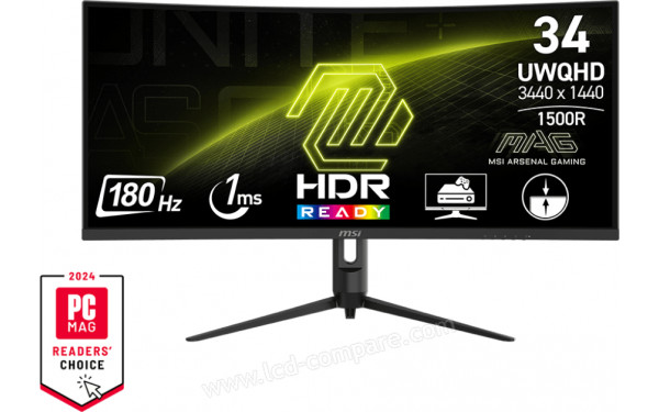 MSI MAG 342CQR E2 - Vue de face