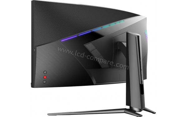 MSI MPG Artymis 343CQR - Vue 3/4 arri&egrave;re