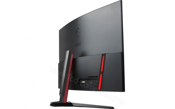 MSI Optix AG32CQ - Vue 3/4 arri&egrave;re