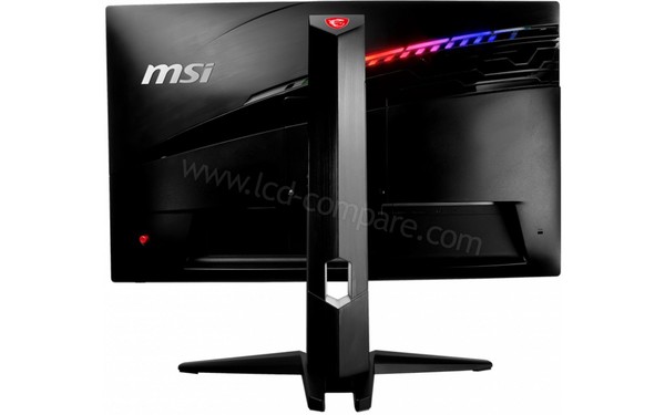 MSI Optix MAG271CQR - Vue de l'arri&egrave;re avec syst&egrave;me Mystic Light