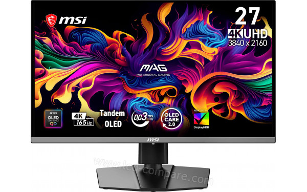 MSI MAG 272UP QD-OLED E16 - Vue de face