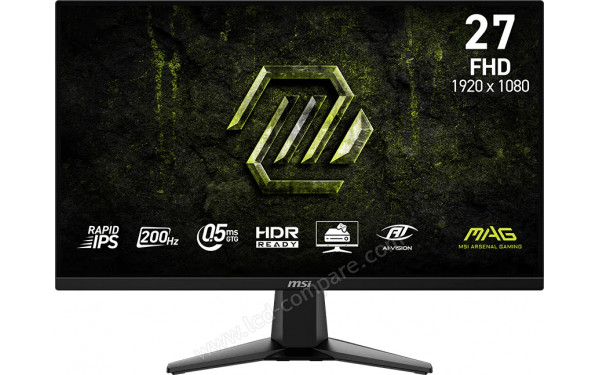 MSI MAG 275F E20 - Vue 3/4 gauche