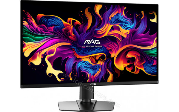 MSI MAG 321UPDE QD-OLED - Vue 3/4 gauche