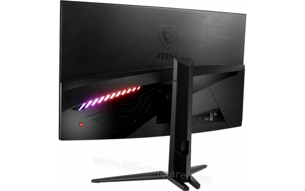 MSI Optix MAG322CQRV - Vue 3/4 arri&egrave;re