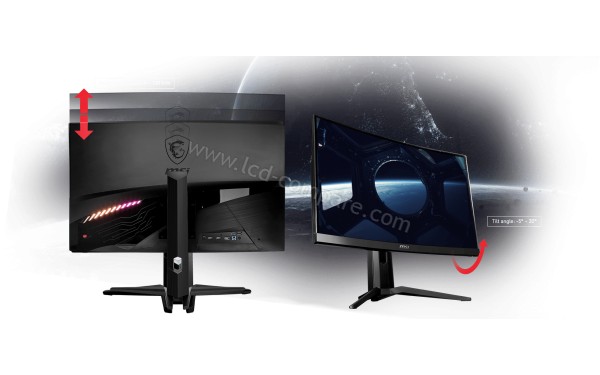 MSI Optix MAG322CQRV - Pied r&eacute;glable