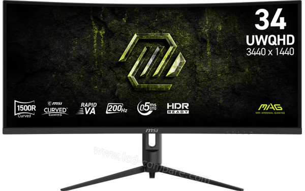 MSI MAG 342CQRF E20 - Vue de face