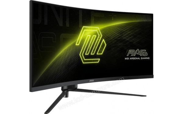 MSI MAG 345CQRDE - Vue 3/4 gauche