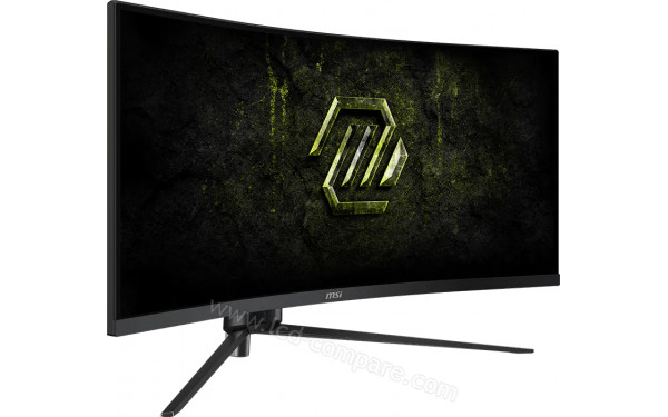 MSI MAG 345CQRF E20 - Vue 3/4 gauche