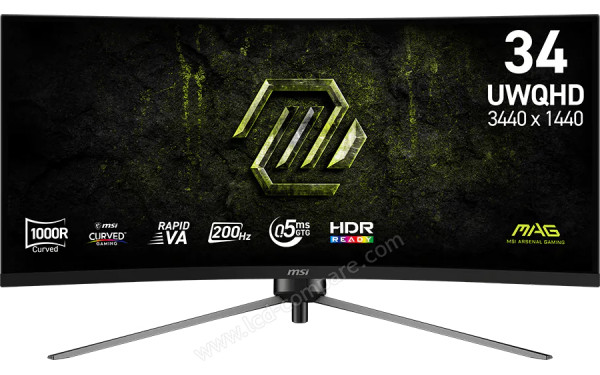 MSI MAG 345CQRF E20 - Vue de face