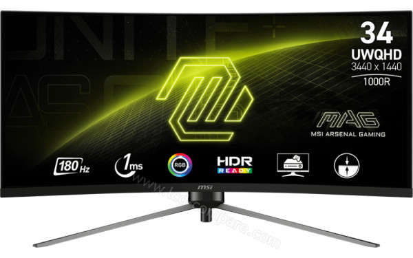 MSI MAG 345CQR - Vue de face