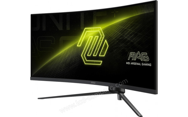 MSI MAG 345CQR - Vue 3/4 droite